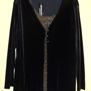 Impression Lifestyle XL Velvet Blouse/Sweater